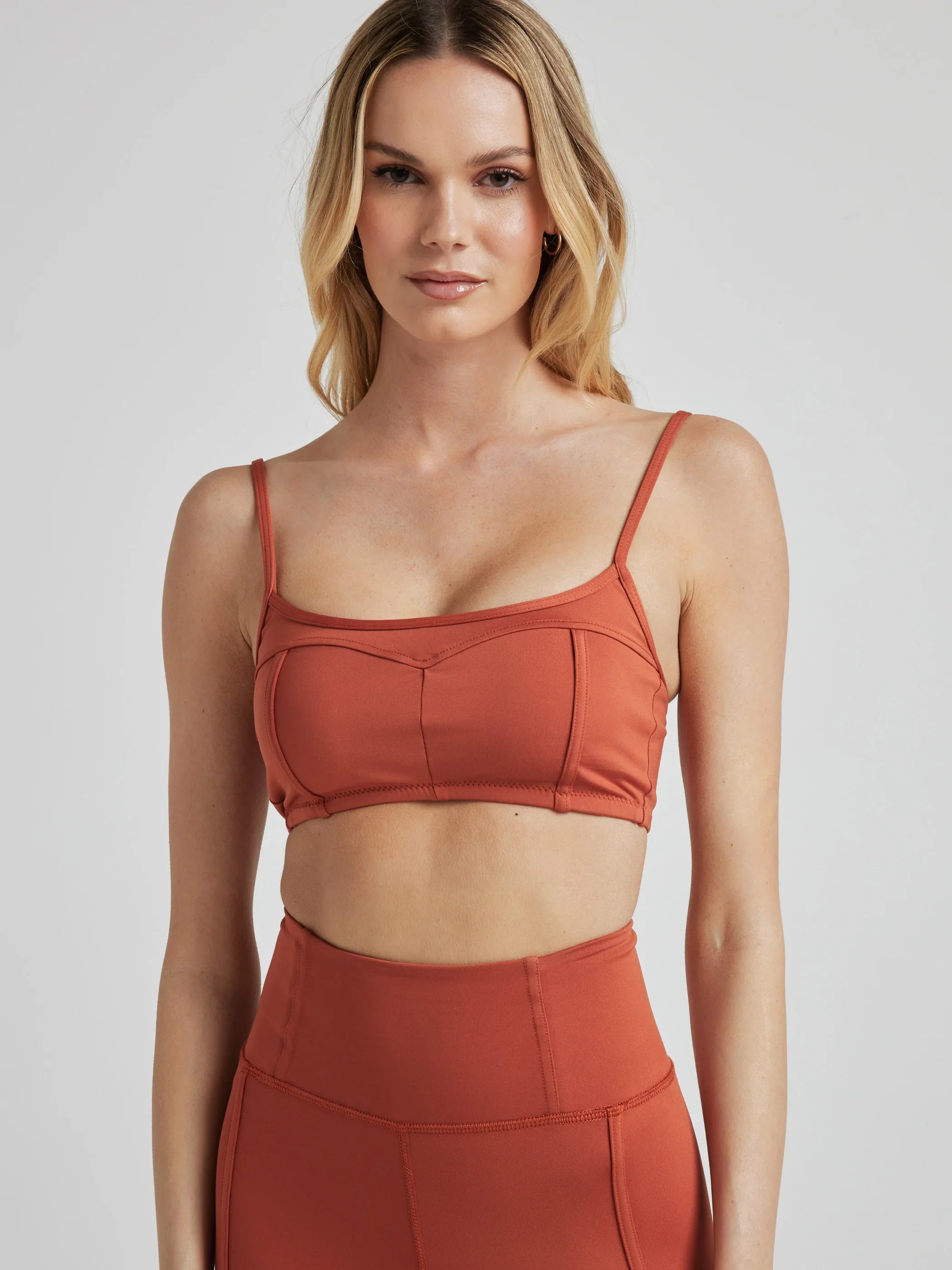 Yoga Bar with Apple and Oats -Contour Bralette - Baked Clay