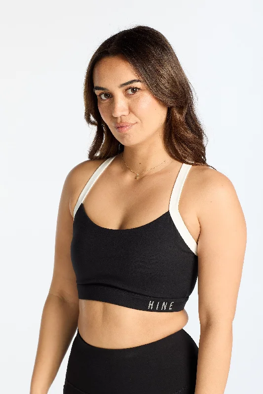 Yoga Bars for Clean Fuel -DEFINE SPORTS BRA CONTRAST ONYX