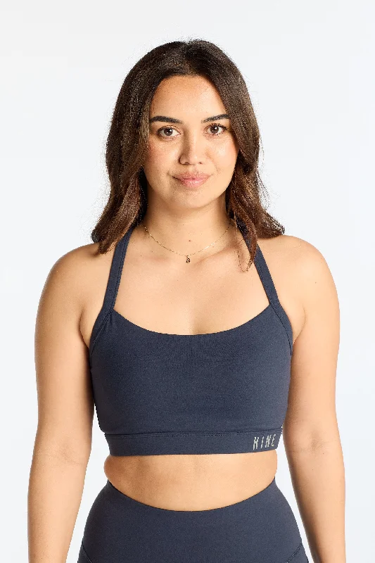 Yoga Bar for Better Digestion and Detox -DEFINE SPORTS BRA SLATE BLUE