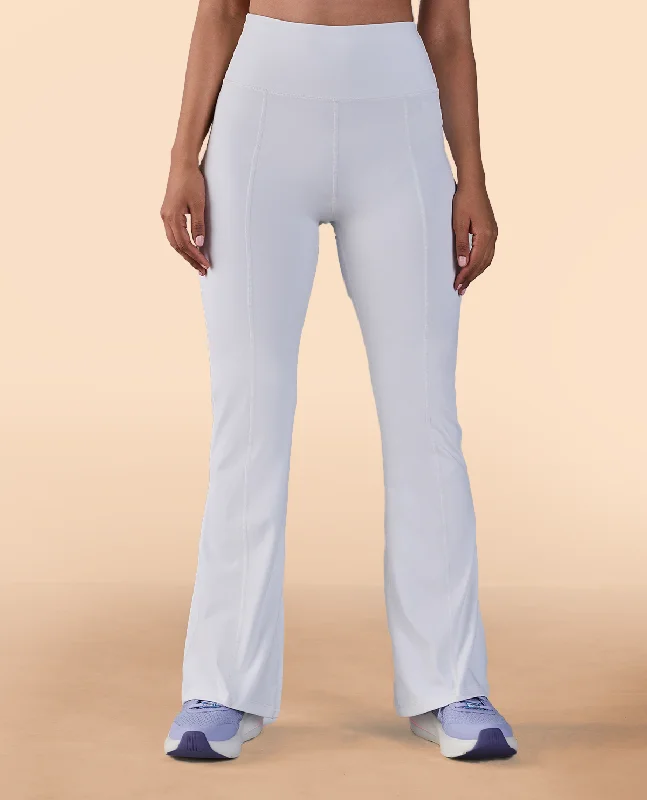 Best Protein Yoga Bars for Post-Workout -Formal Flare Pants in Second SKN White