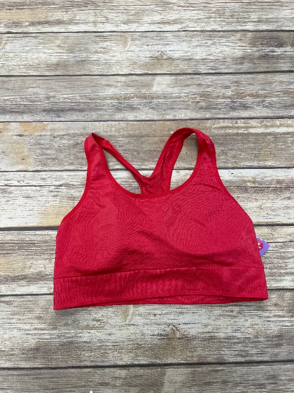 Yoga Bar for Hydration and Energy -Coral Athletic Bra Cme, Size Xl