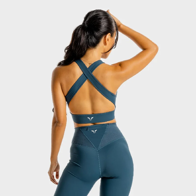 Yoga Bars with Plant-Based Proteins -Core Bra - Blue