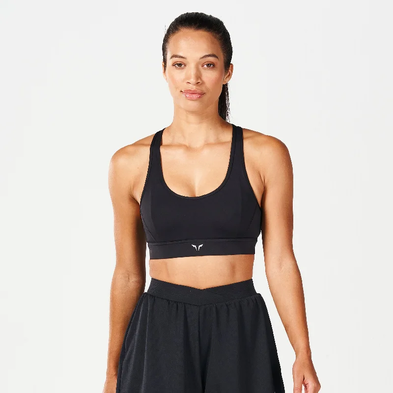 Yoga Bar with Ginger and Turmeric -Core Elevate Bra - Black