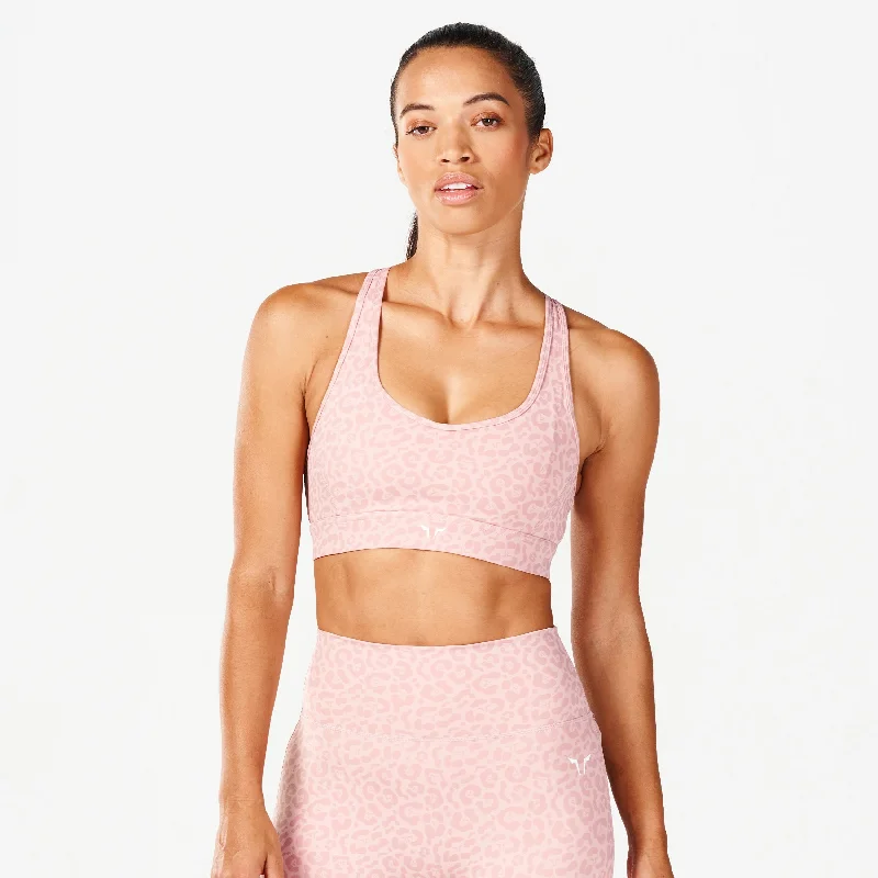 Yoga Bar with Mushroom Extract -Core Elevate Bra - Pale Mauve Print