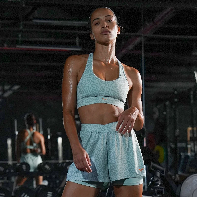 Yoga Bar with Plant Collagen for Skin -Core Elevate Bra - Surf Spray Print