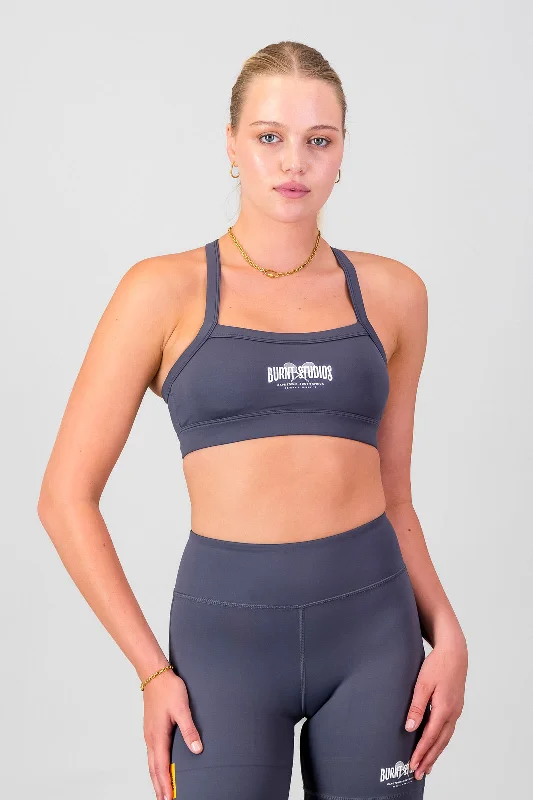 Yoga Bar with High-Fiber Ingredients -Core Sports Bra - Charcoal
