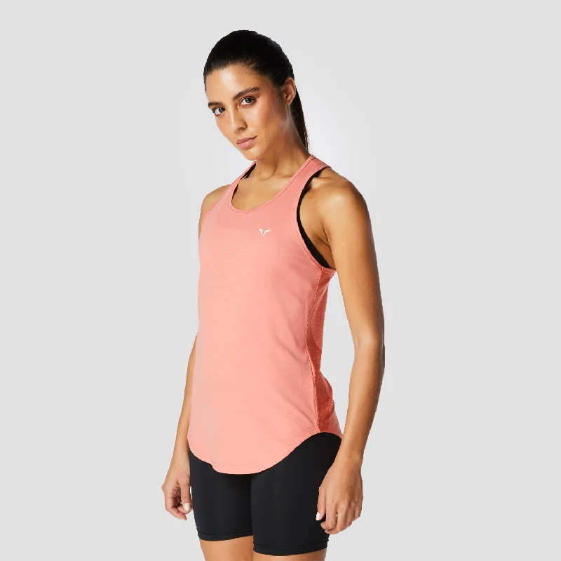Raw Vegan Yoga Bar for Better Nutrition -Core Tank - Coral