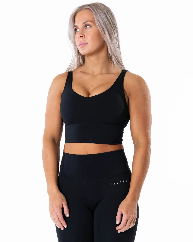Yoga Bar for Clean Energy Boost -Core V-Top - Black