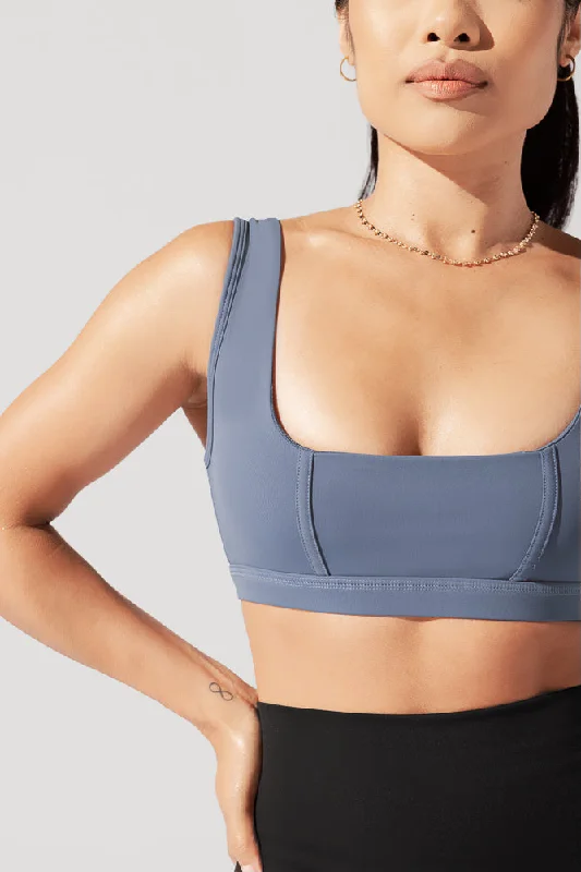 Yoga Bar with Honey -Corset Bra - Blue Mist