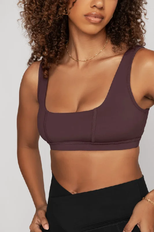 Yoga Bar with No Artificial Flavors -Corset Bra - Moody Mauve