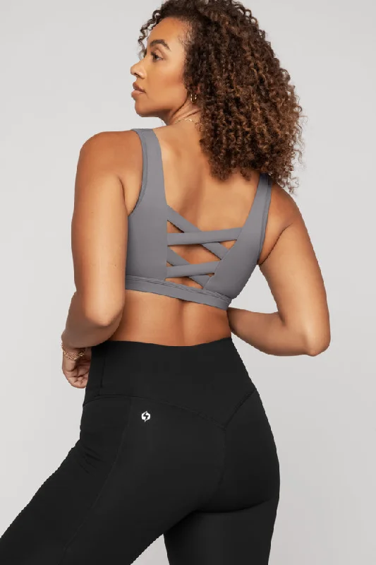 Low-Sugar Yoga Bars -Corset Bra - Slate