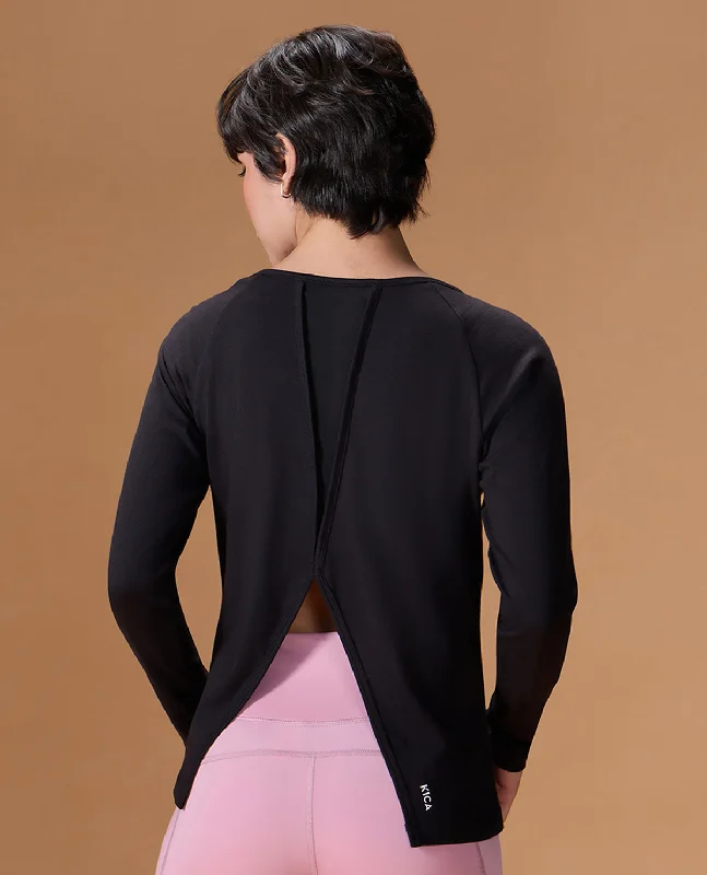 Yoga Bar with Healthy Fats -Cotton Yoga Top Black