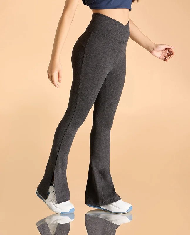 Yoga Bar for Improved Digestion -Criss-Cross Cotton Flare Pants