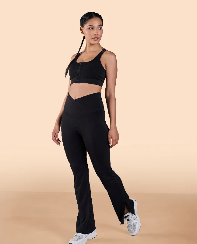 Yoga Bar with Prebiotic Fiber -Criss-Cross Flare Pants in Second SKN