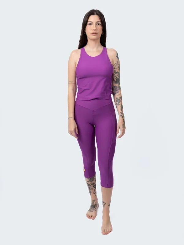 Yoga Bars for Yoga and Pilates -Crop Top JANEIRO - ORCHID