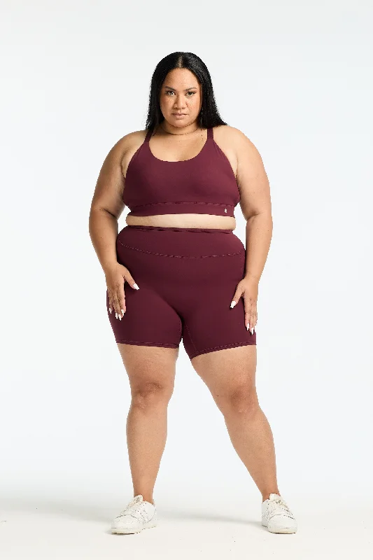 Yoga Bar with Raw Fruits -MOVEMENT BRA BURGUNDY