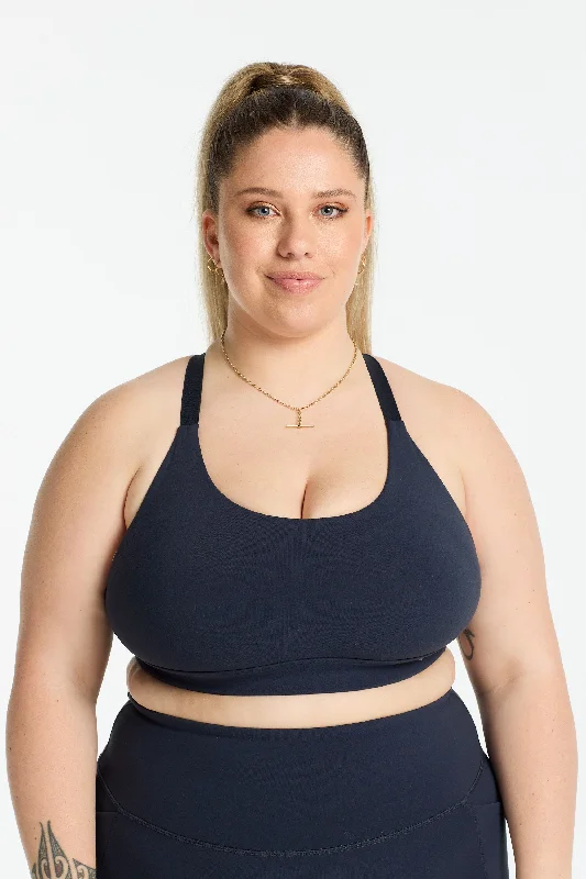 Yoga Bar with Plant-Based Prebiotics -MOVEMENT BRA SLATE BLUE