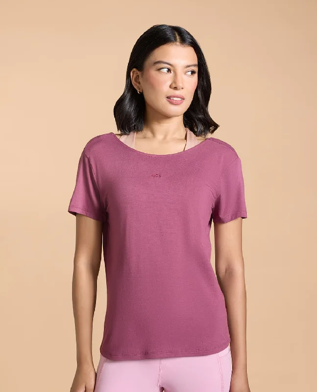 Yoga Bar for Hydration and Endurance -Cross Back Soft Active T-Shirt