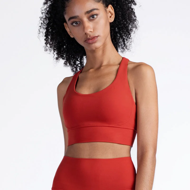 Yoga Bar Protein Snacks -Cross Back Sport Yoga Bra