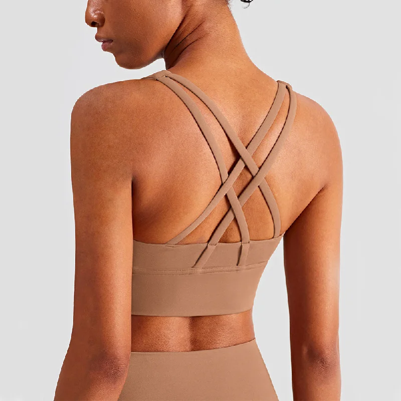 Yoga Bar with Probiotics -Cross Back Yoga Bra