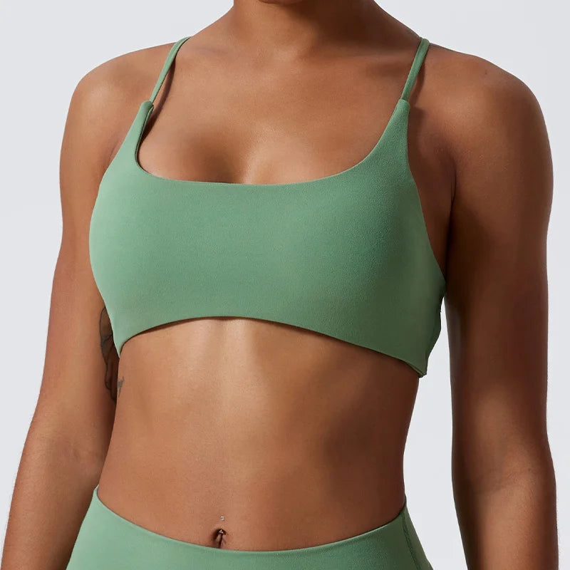 Yoga Bar with Sweet Potatoes -Crossed Strap Yoga Bra