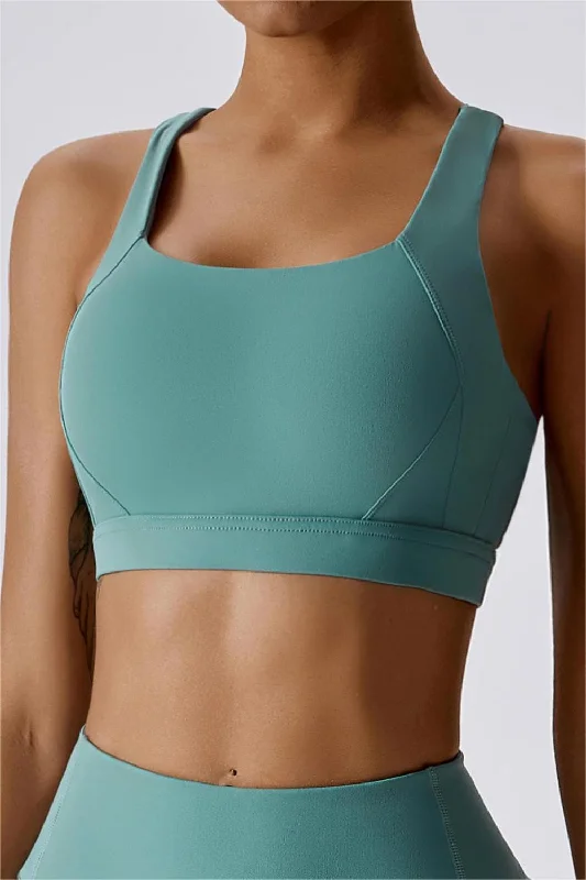 Yoga Bar with Cocoa Nibs -Crossover Back Bra Top
