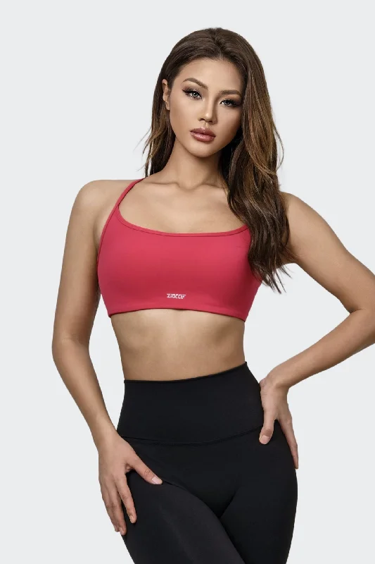 Non-GMO Yoga Bars -Crossover Open Back Sports Bra