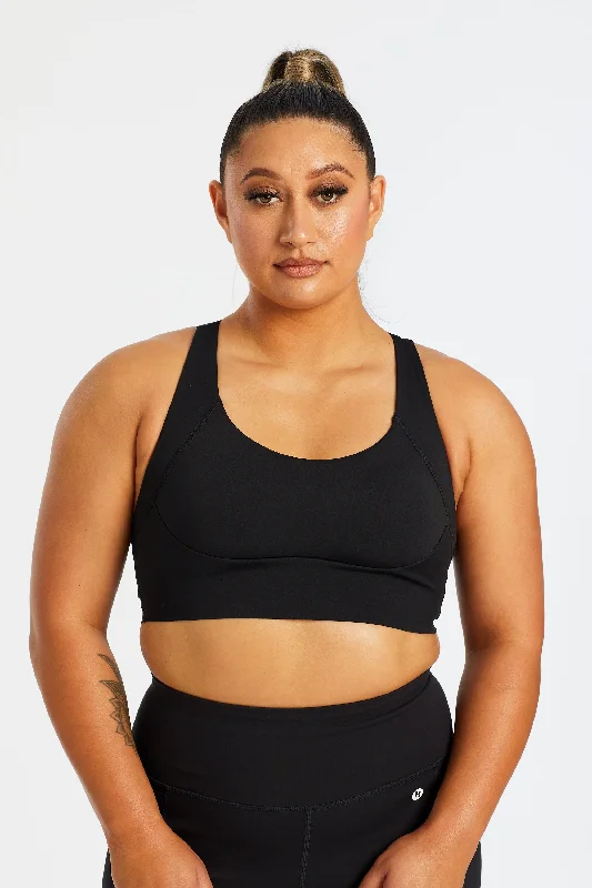 Yoga Bar with Vitamin C -CURVED BUILT-IN SPORTS BRA ONYX