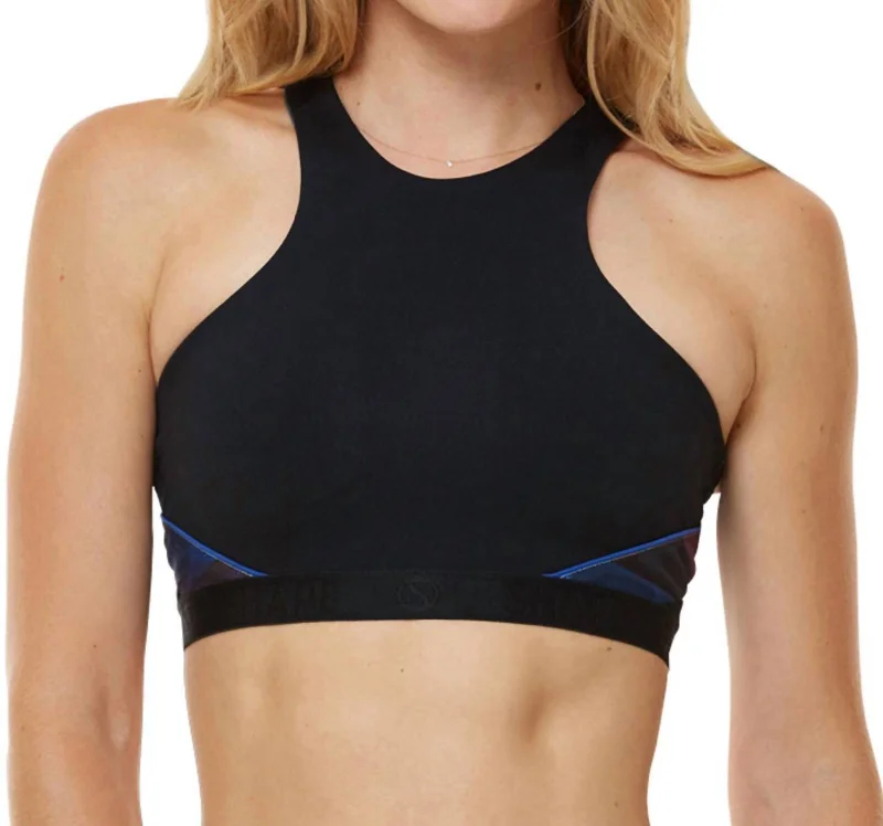 Yoga Bar with Organic Sweeteners -Cyberia Low Impact Sports Bra In Black