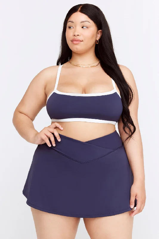 Yoga Bar with Organic Sweeteners -DAYFLEX BANDEAU SPORTS BRA - NAVY