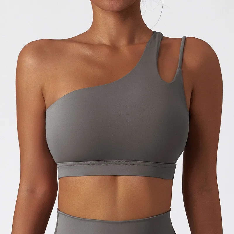 Yoga Bar with Coconut Oil for Smoothness -Double One Strap Yoga Bra