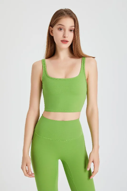 Yoga Bar with Antioxidants and Fiber -Double Strap Longline Sports Bra