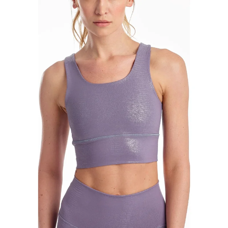 Yoga Bar for Daily Energy -Elevate Bra - Moonstone Reptile Foil