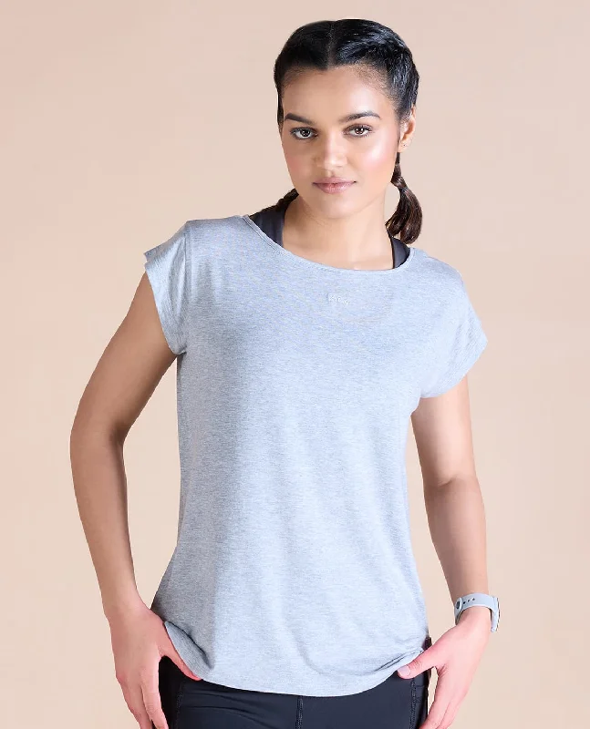 Yoga Bar for Strength and Flexibility -Ease In Tencel Top With Back Keyhole
