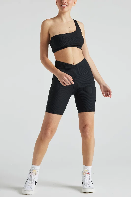 Yoga Bar Protein for Muscle Gain -ELECTRIC RIB ONE SHOULDER BRA