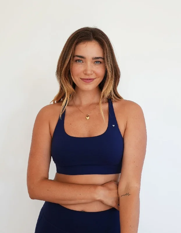 Energy Yoga Bars for Yoga Enthusiasts -Eloise Sports Bra - Blackberry