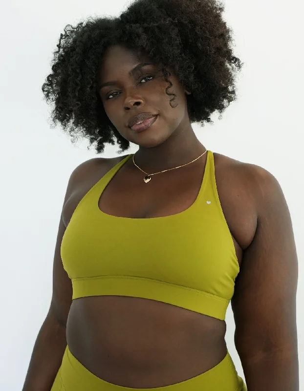 High-Protein Yoga Bar with Seeds -Eloise Sports Bra - Guava