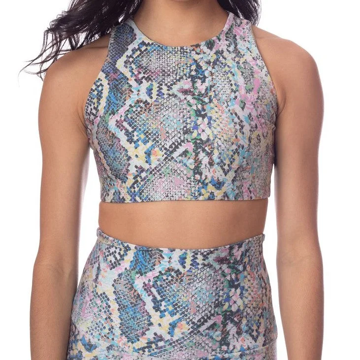 Yoga Bars for Skin Health -Jewel Snake Crop Top