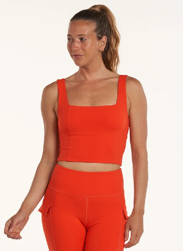 Healthy Yoga Bars for Energy -Endure Square Neck Bra