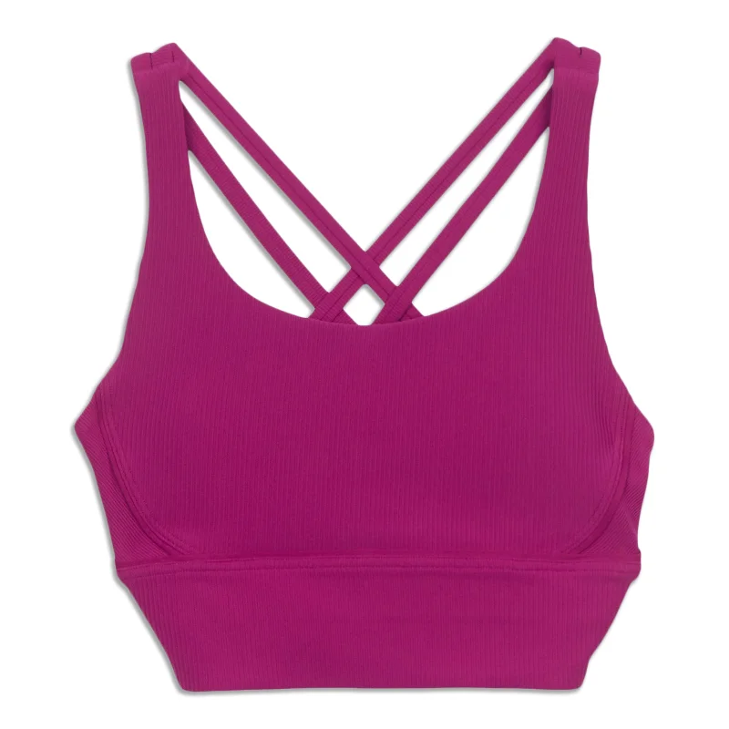 Yoga Bars with Organic Ingredients -Energy Longline Bra Ribbed - Resale