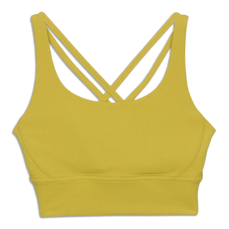 Yoga Bars with Whole Grains for Slow Energy -Energy Longline Bra Ribbed - Resale