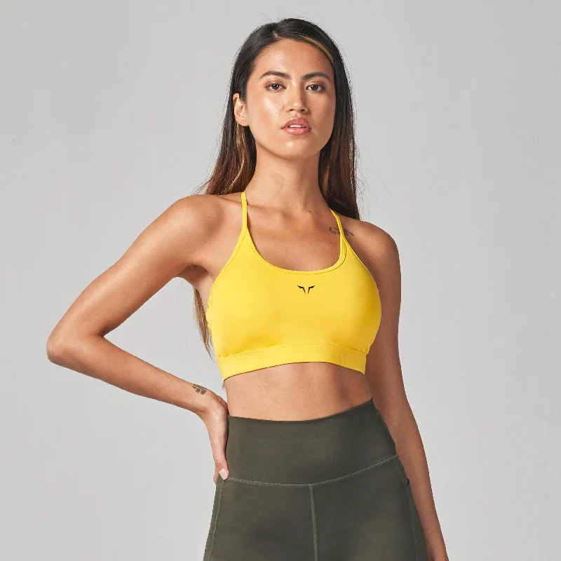 Yoga Bar for Total Body Wellness -Essential Low Impact Bra - Yellow