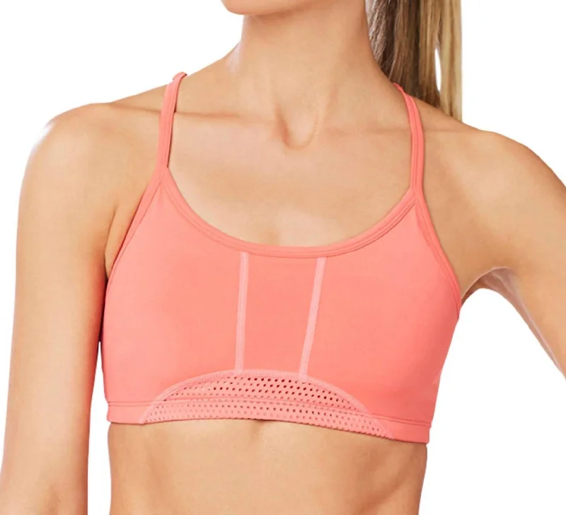 Yoga Bar with Flavored Protein -Exceed Low Impact Sports Bra In Rose Of Sharon