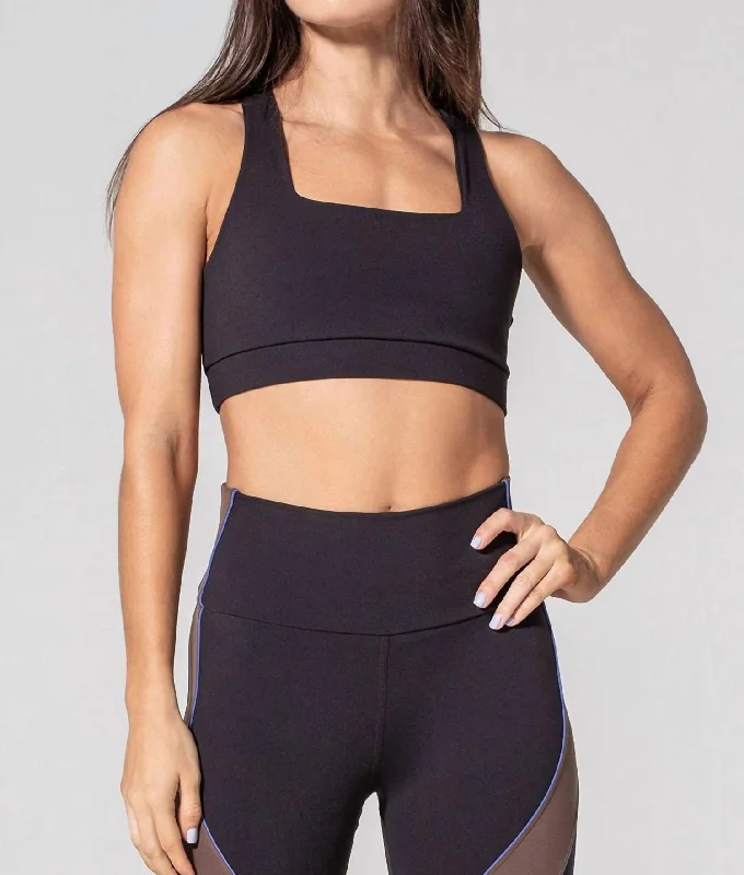 Yoga Bars for Healthy Bones -Fair & Square Bra In Black