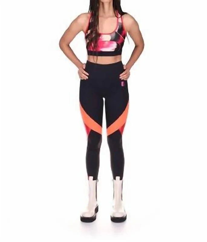 Yoga Bar with Almond Butter -Fluid Sports Bra In Print