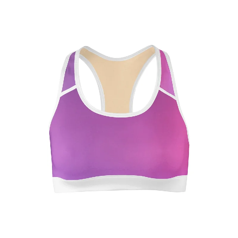 Yoga Bar with Probiotic Power -Fluorescent Mirage Sports Bra