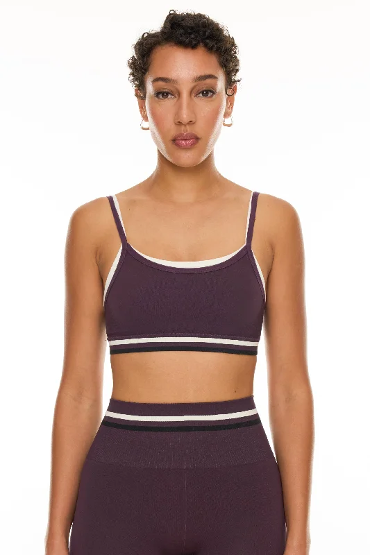 Yoga Bar with Spirulina and Chia Seeds -Form Seamless Kelsey Bra - Plum