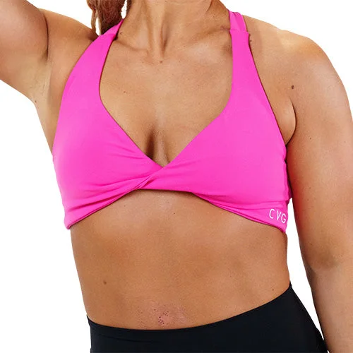 Yoga Bars with Plant-Based Proteins -Foxy Bra | Pink