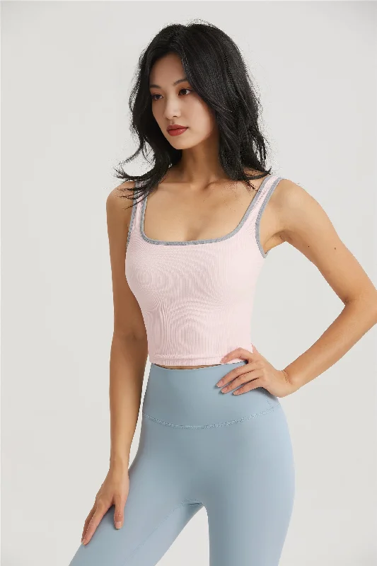 Yoga Bar with Chia Seeds and Blueberries -FPS Hemmed Sport Bra
