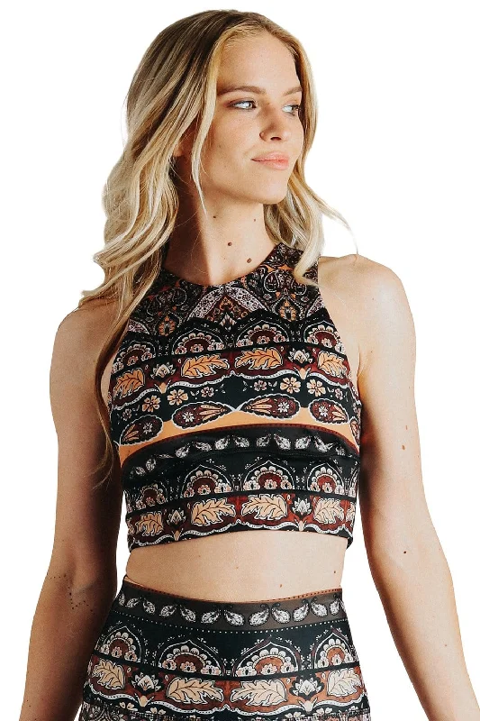Yoga Bar with Avocado -Free Range Sports Bra - Espresso Yourself